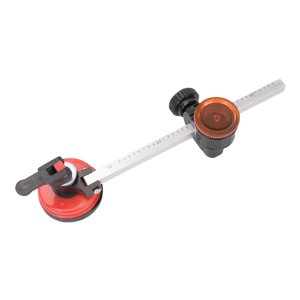 Magideal - Herramienta De Corte De Vidrio, Cortador Circular De Vidrio, Ruedas De Corte, Tipo Brújula De Alta Resistencia Con Ventosa Para Azulejos De Espejos De Rojo