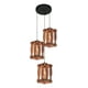 thumbnail image 1 of Lámpara Colgante Decorativa Vintage Rústica 3 Luces Jhn, 1 of 3