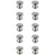 thumbnail image 1 of Juego de 10 Perillas de Hongo Elegantes Kaid en Níquel Cepillado, 1 of 6