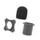 thumbnail image 4 of Cubierta de esponja de anillo antideslizante Accesorios de micrófonos de la esponja de la varilla inferior Cubierta de parabrisas de micrófono para el Negro, 4 of 5