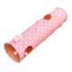 thumbnail image 2 of Kitten Tunnel Puppy Rabbit Mirillas Play Fun Toy Tube Plegable Rosa, 2 of 5