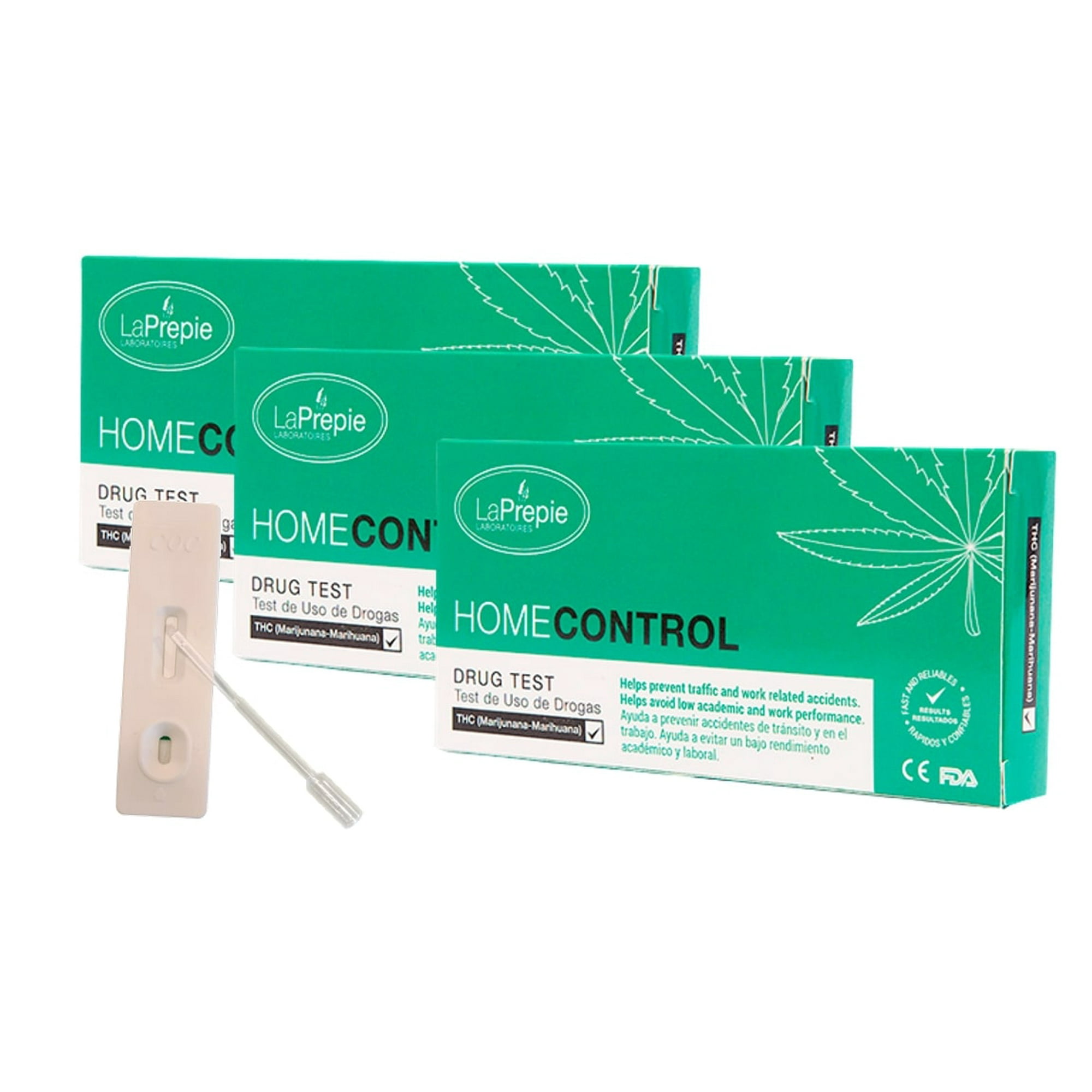 La Prepie - Test Rapido Droga Marihuana - Pack 10 Uds Home Control