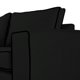 thumbnail image 3 of Sofá Gabro 3 Cuerpos Chenille Tipo Lino Negro, 3 of 5