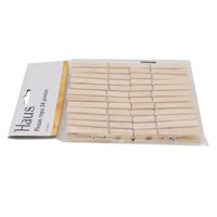 Pinza De Madera 24 Piezas Natural 1 Un Haus
