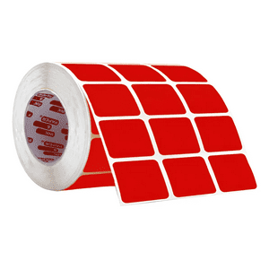 Ink & Paper - Etiqueta Rectangular Rojo Stickers 22X32Mm 1000 Uni Rollo