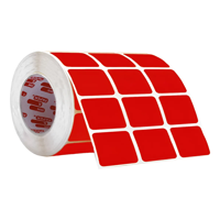 Ink & Paper - Etiqueta Rectangular Rojo Stickers 22X32Mm 1000 Uni Rollo