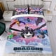 thumbnail image 4 of Dragones: Los Nueve Reinos Conjunto de sábanas temático, trío de piezas, cómodo y amigable con la piel, diseño único, regalo de decoración para el hogar para familiares, amigos y fans,140cm *210cm, 4 of 6