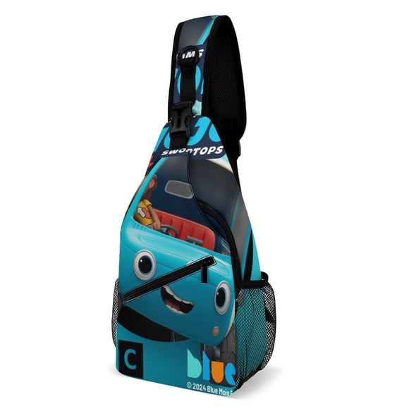 Mojo Swoptops Riñonera Bandolera con Estampado Integral para Hombres y Mujeres, Bolso Cruzado Gráfico de Tendencia, Mochila de Hombro Streetwear para Ciclismo y Deportes, Riñonera Versátil Casual