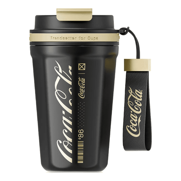 COCA COLA Germ Termo Taza de Café Frío O Caliente Vaso Térmico, 550ML Negro