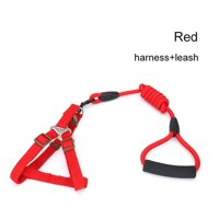 Genérico - Arnés Más Correa Para Perros Mascotas Rojo