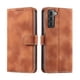 thumbnail image 1 of Funda Cartera para Samsung Galaxy S22 Tapa con Ranuras, Soporte y Correa Marrón, 1 of 5