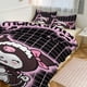 thumbnail image 1 of Kuromi Print Bedding Set Pattern Duvet Cove Set 3 Pieces 1 Quilt Cover And 2 Pillowcases for Women Men Teens, 1 of 5