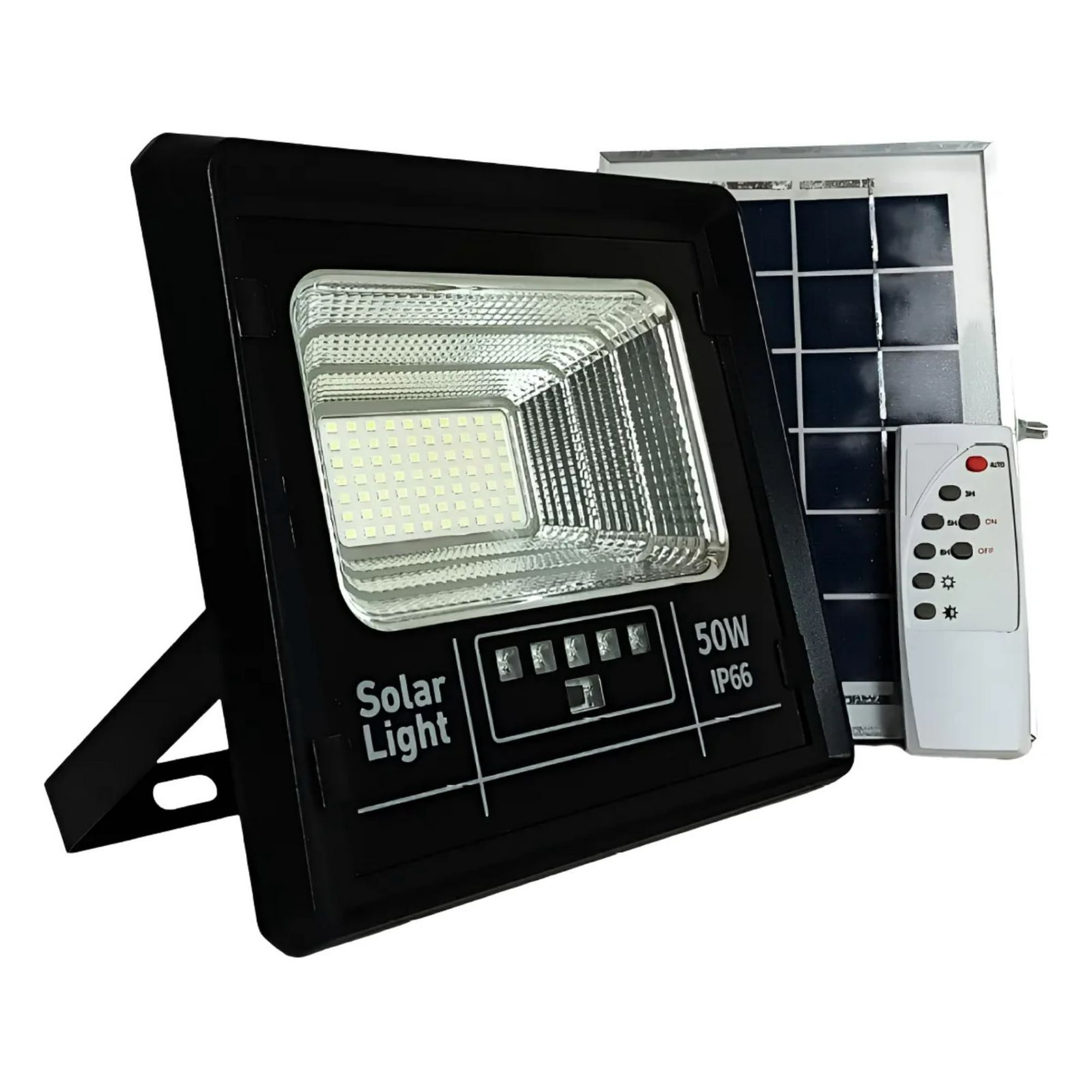 Casa Pagoda - Foco Reflector Led Panel Solar 50w Ip66 + Control Remoto