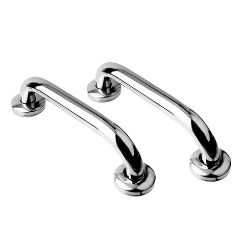 Importclick - Set 2 Barras Seguridad Baño Wc Pasamanos Acero Inoxidable 40 Cm
