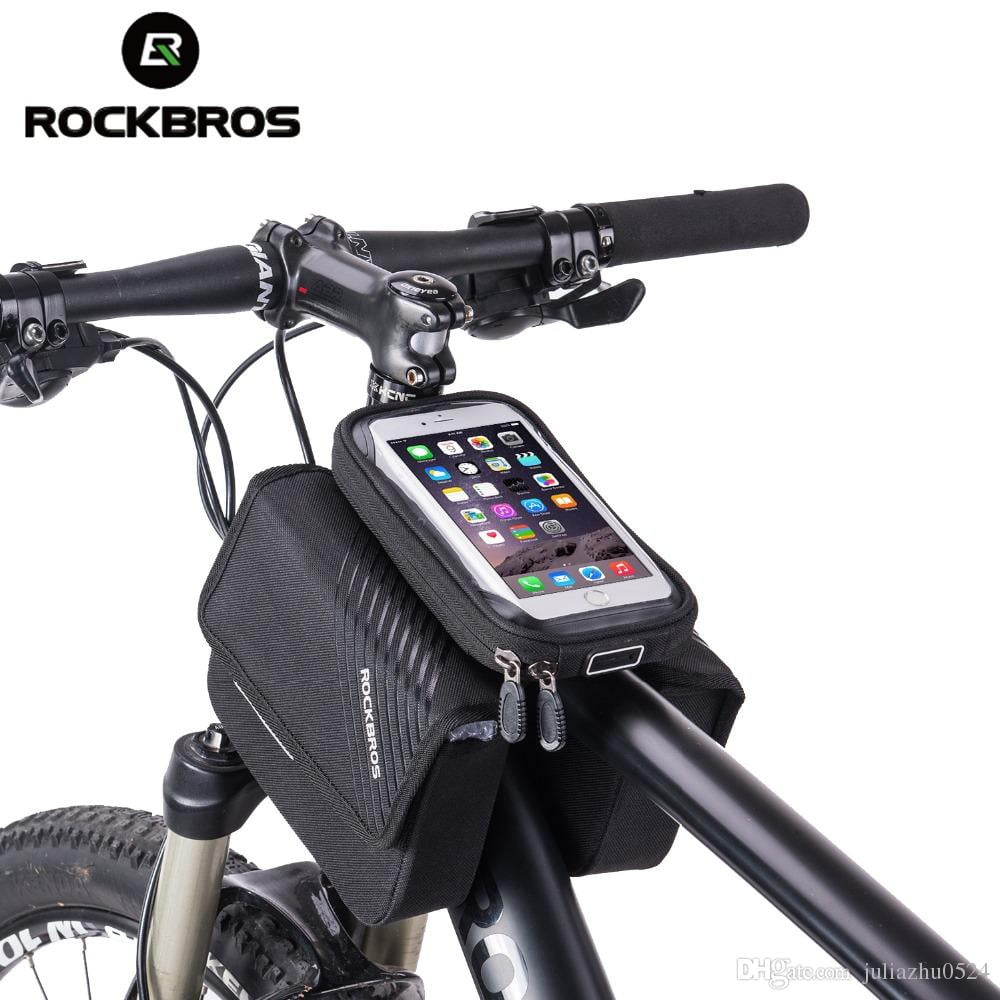 Bolso Para Bicicleta Con Soporte Teléfono Rockbros 030-060bk