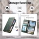thumbnail image 5 of FOXDOCK Funda para Samsung Galaxy S26 Edge: Cierre magnético, soporte ajustable, ranuras para tarjetas y correa integrada-verde, 5 of 6