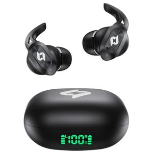 Yeteky - Auriculares Inalámbricos Bluetooth Con Estuche De Carga Inalámbrica, Reproducción De 32 Horas, Pantalla Led,