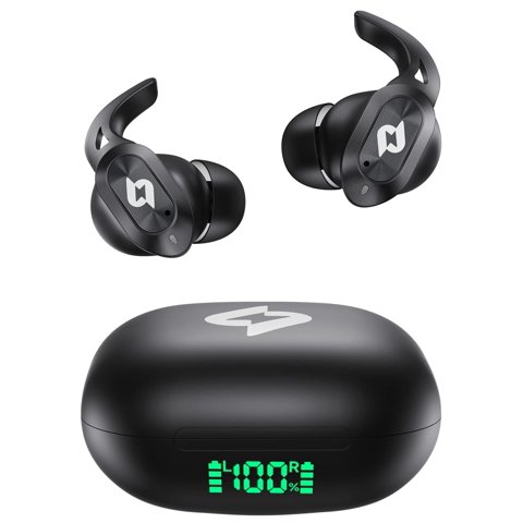Yeteky - Auriculares Inalámbricos Bluetooth Con Estuche De Carga Inalámbrica, Reproducción De 32 Horas, Pantalla Led,