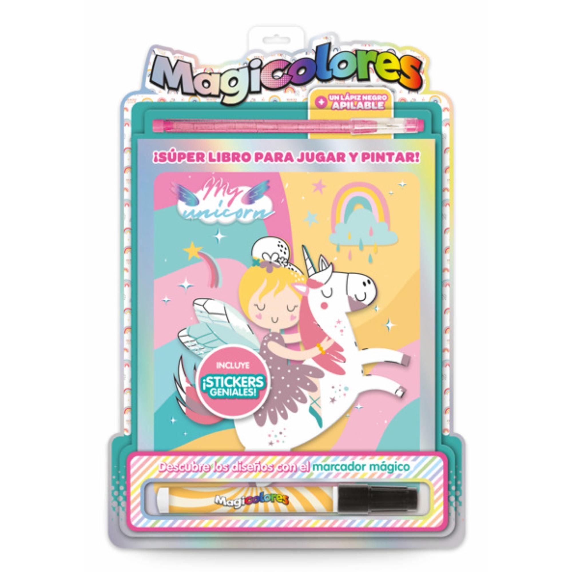 Libro Para Pintar Magicolores Unicornios Vertice