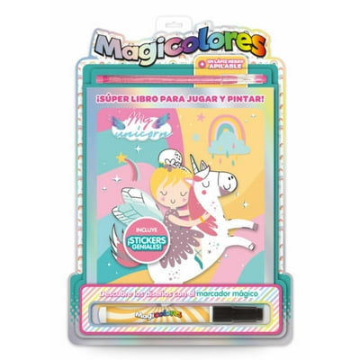 Libro Para Pintar Magicolores Unicornios  Vertice