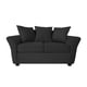 thumbnail image 1 of Sofa 2C Gaviota Felpa Negro, 1 of 3