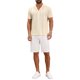 thumbnail image 2 of INSPIRE CHIC Camisa de Hombre de Punto Hueco de Manga Corta con Botones y Rayas S Beige, 2 of 6