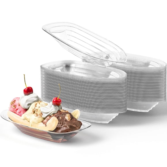Ice Cream Banana Split Boats Avant Grub, 240 ml, paquete de 100
