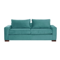 Latam Home - Sofa Livorno 3 C Tela Velvet Turquesa