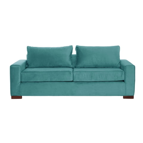 Latam Home - Sofa Livorno 3 C Tela Velvet Turquesa