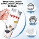 thumbnail image 5 of Vaso Térmico Gee Raffa Acero Inoxidable Con Asa 40 oz, 5 of 6