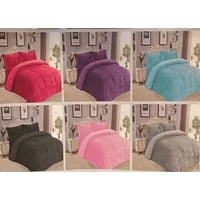 Genérico - Cubrecama Chiporro Invierno 2 Plazas Color Negro