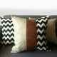 thumbnail image 2 of Funda Cojin Decorativo EcoCuero ZigZag Blanco y Negro 45x45, 2 of 3
