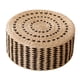 thumbnail image 4 of Cojín de meditación de paja, cojín de suelo de tatami, cojín de asiento hecho a mano, cojín de suelo de estilo japonés para sala de estar interior de Negro 45cm, 4 of 5