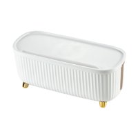 Magideal - Caja Organizadora De Cables Caja De Gestión De Cables Solución De Gestión De Cables De Escritorio Soporte De Cable Impermeable Caja De Almacenamiento Blanco