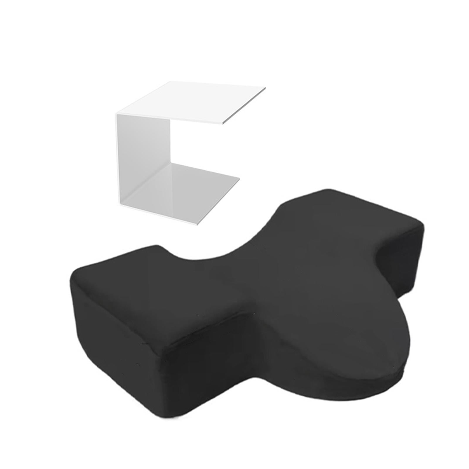 Magideal - Almohada Con Surcos Para Pestañas, Almohada De Espuma Con Memoria Para El Cuello, Extensión De Pestañas En Forma De U, Para Cama Extensible De Pestaña Negro