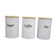 thumbnail image 5 of Juego de botes de almacenamiento herméticos, botes de café, té, azúcar, contenedores de almacenamiento, tarros para especias, harina, encimera de coci Blanco, 5 of 5