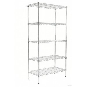 Topmarket - Estantería Cromada Ajustable De 5 Niveles