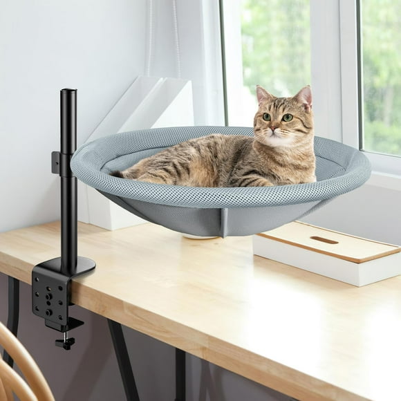 Cama de escritorio para gatos AIPERRO con rotación de 360° y altura ajustable