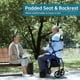 thumbnail image 3 of Rollator Walker ELENKER en posición vertical con asiento y respaldo, color azul, 3 of 7