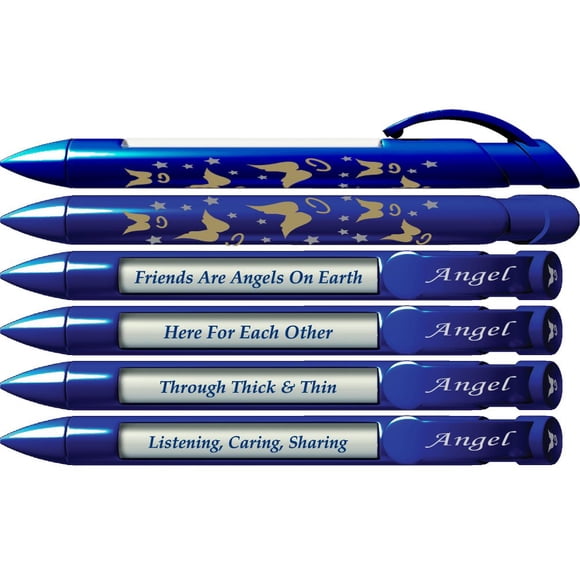 Set de bolígrafos de felicitación Angel Friend Appreciation con 6 bolígrafos