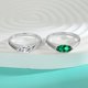thumbnail image 5 of Anillos de Boda de Moissanita de 1 Uds para Mujer Chapados en Oro de 18K Anillos de Diamante de Plata Esterlina S925 Color D VVS1 Anillos de Moissanita Anillos de Compromiso con Certificado, 5 of 8