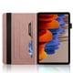 thumbnail image 3 of Funda con relieve del Árbol de la Vida para tablet Samsung Galaxy Tab S7/8/9 con soporte, ranuras para tarjetas y soporte para lápiz óptico. Oro, 3 of 6