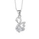 thumbnail image 1 of Collar de Moissanita para Mujer 1 Uds Corte Redondo Color D Colgante de Diamante VVS1 para Mujer Collar de Plata Esterlina 925 para Mujer con Certificado, 1 of 9
