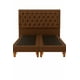 thumbnail image 1 of Cama 2 Plazas Modelo Capitoné  Café Oscuro, 1 of 4