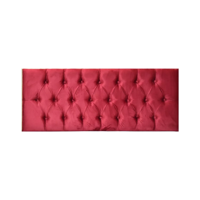 Importclick - Respaldo Elegante Super King Capitone 200X60 Cm Burdeo Felpa