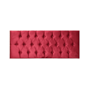Importclick - Respaldo Elegante 1 Plaza Capitone 105X60 Cm Burdeo Felpa