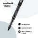thumbnail image 3 of Bolígrafo Uniball Vision con micropunta de 0,5 mm, color negro, paquete de 12 unidades, 3 of 7