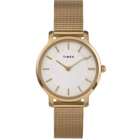 Reloj Timex Transcend Para Mujer Con Carcasa Dorada De 34 Mm