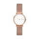 thumbnail image 1 of Reloj Skagen Signatur, correa de malla de oro rosa con dos manecillas para mujer, 1 of 7