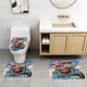 thumbnail image 2 of Juego de Alfombras de Baño Sandland Terciopelo Coral 3 Piezas, 2 of 6